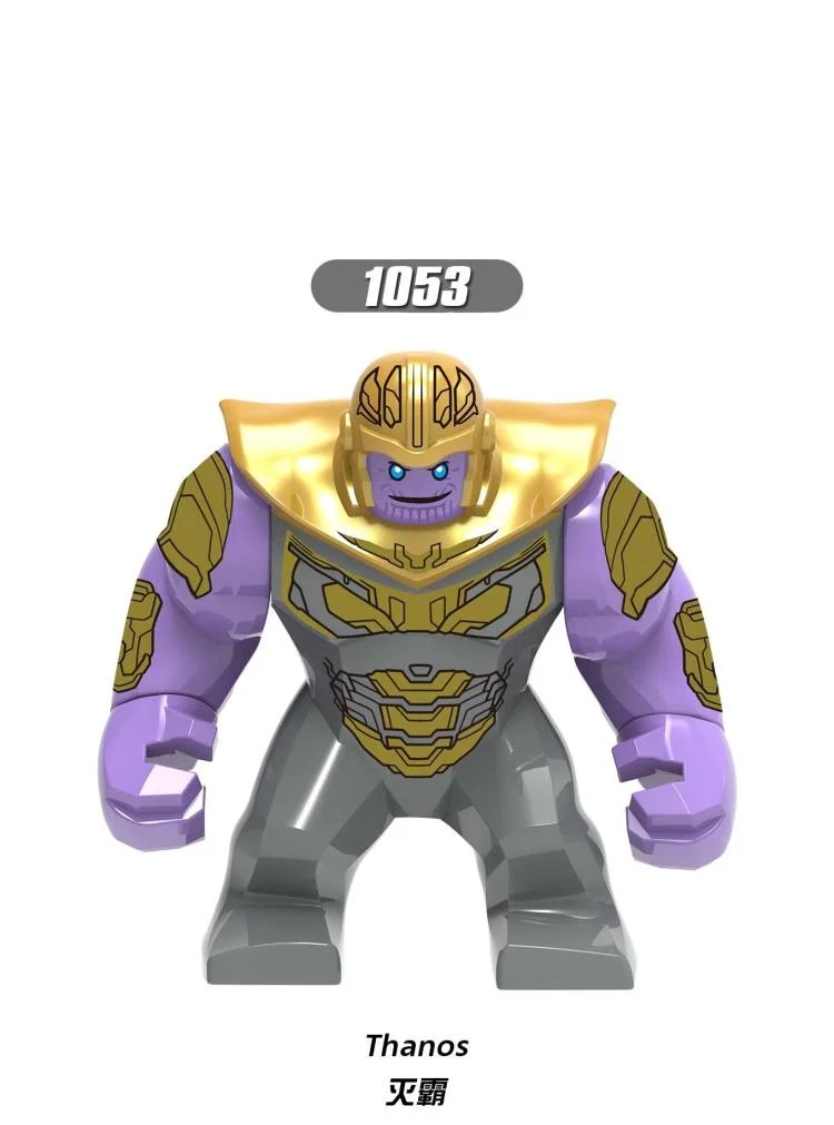 10pcs Building Blocks Big Size Super Heroes Thanos Bricks Learning Figures Toys For Kids Gift XH1053
10pcs Building Blocks Big Size Super Heroes Thanos Bricks Learning Figures Toys For Kids Gift XH1053