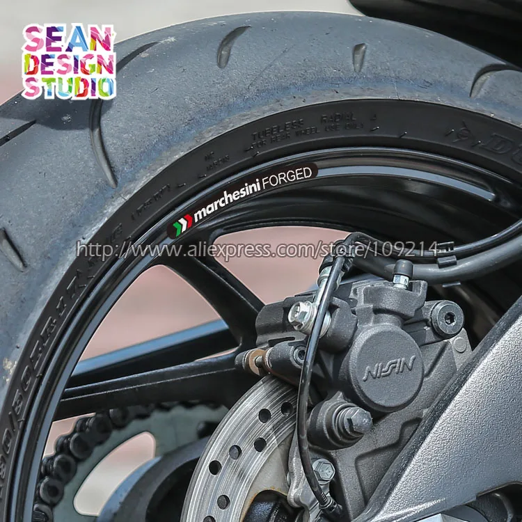 Для Kawasaki Aprilia MV Agusta Benelli 4 полосы обода колеса мотоцикла наклейки для