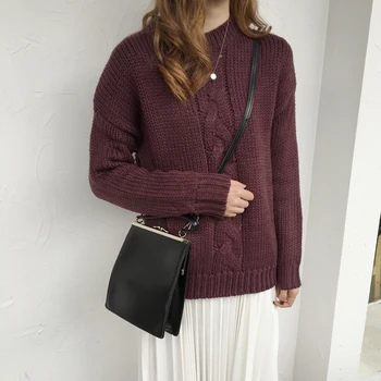 Women'S Korea Vintage Kawaii Chic Loose Sleeve Sweater Tops Lady Loose Thick Clothing Female Korean Harajuku Clothing For Women
Women'S Korea Vintage Kawaii Chic Loose Sleeve Sweater Tops Lady Loose Thick Clothing Female Korean Harajuku Clothing For Women