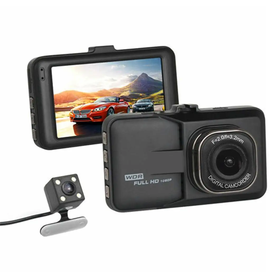 Full HD 1080P Dash Cam 3" Screen Dual Lens Car DVR Camera Mini Backup Camera Driving Recorder 1920 x 1080P Dashcam Dash Camera
Full HD 1080P Dash Cam 3" Screen Dual Lens Car DVR Camera Mini Backup Camera Driving Recorder 1920 x 1080P Dashcam Dash Camera