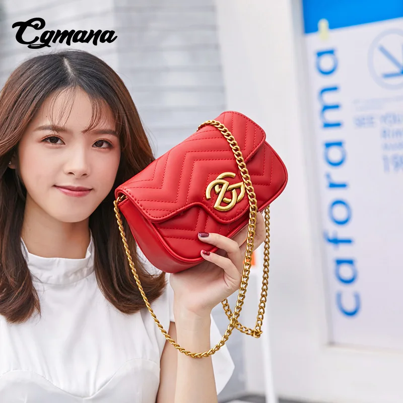 CGmana Women Handbag 2018 Fashion Shoulder Logo Lock Bags Chain Messenger Bag High Quality Lady Crossbody Handbag Bolsa Feminina
CGmana Women Handbag 2018 Fashion Shoulder Logo Lock Bags Chain Messenger Bag High Quality Lady Crossbody Handbag Bolsa Feminina