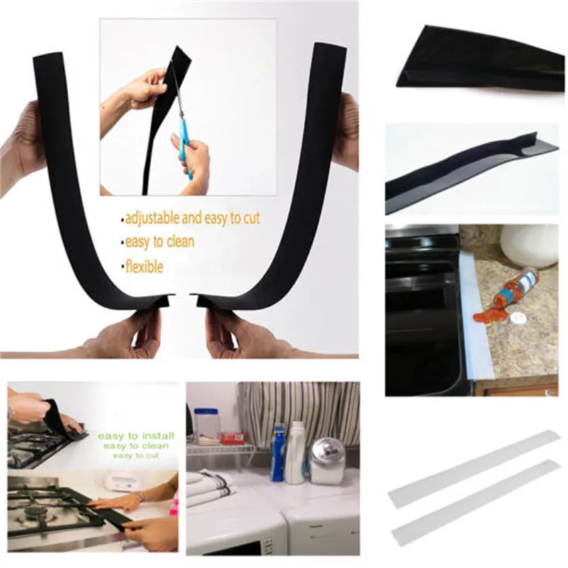 2018 Modern And New Silicone Kitchen Stove Counter Gap Cover Long & Wide Gap Cap 1 Pack Seals Spills
2018 Modern And New Silicone Kitchen Stove Counter Gap Cover Long & Wide Gap Cap 1 Pack Seals Spills