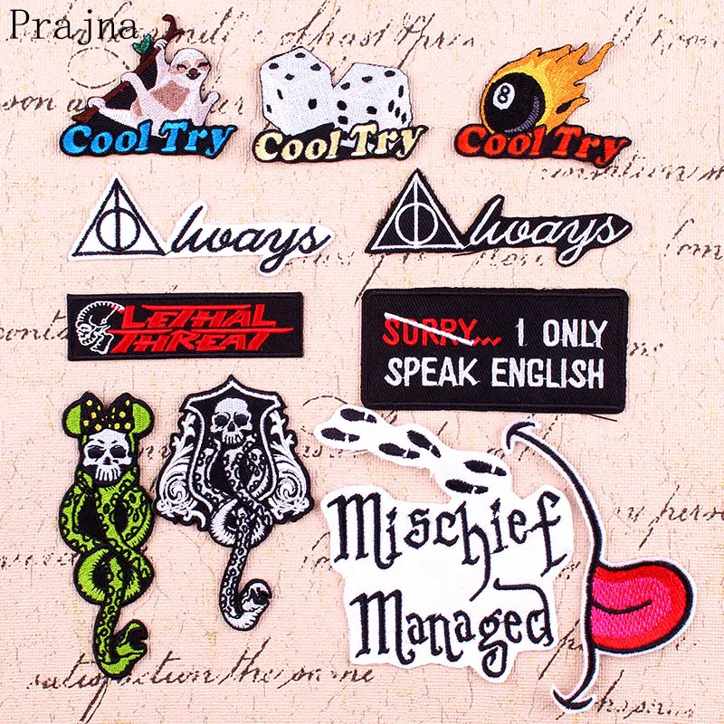 Prajna Cool Letter Patch Embroidered Patches For Clothing Iron on Patches On Clothes Hippie Badges Applique Sticker Decor DIY
Prajna Cool Letter Patch Embroidered Patches For Clothing Iron on Patches On Clothes Hippie Badges Applique Sticker Decor DIY