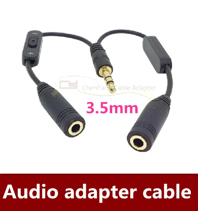 Wholesale 20pcs/lot Stereo with the volume control 3.5mm Headset one to two audio adapter cable Free shipping
Wholesale 20pcs/lot Stereo with the volume control 3.5mm Headset one to two audio adapter cable Free shipping