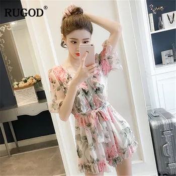 RUGOD Floral print women suits short sleeves lantern bodysuits lace edge spaghetti strap spirng modis elegant combinaison femme
RUGOD Floral print women suits short sleeves lantern bodysuits lace edge spaghetti strap spirng modis elegant combinaison femme