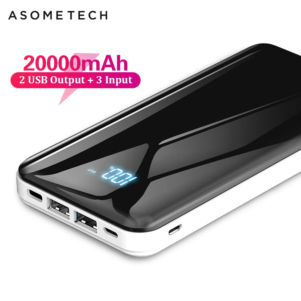 20000mAh Power Bank Portable Charging Powerbank For Xiaomi Mi 9 Slim Poverbank External Battery Pack Charger For iPhone X Huawei
20000mAh Power Bank Portable Charging Powerbank For Xiaomi Mi 9 Slim Poverbank External Battery Pack Charger For iPhone X Huawei