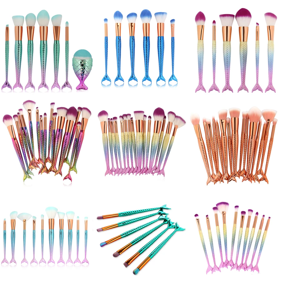 ICYCHEER 6/7/10/15pc Mermaid Kabuki Makeup Brushes Mixed powder eye shadow outlineFoundaton Set Cosmetic Blush Face Tool
ICYCHEER 6/7/10/15pc Mermaid Kabuki Makeup Brushes Mixed powder eye shadow outlineFoundaton Set Cosmetic Blush Face Tool