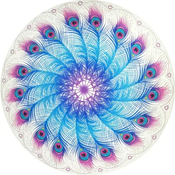 European Hot Round Beach Towel Summer Vacation Holiday Seaside Shawl Towel Peacock Feather 150cm Dia 1PC
European Hot Round Beach Towel Summer Vacation Holiday Seaside Shawl Towel Peacock Feather 150cm Dia 1PC