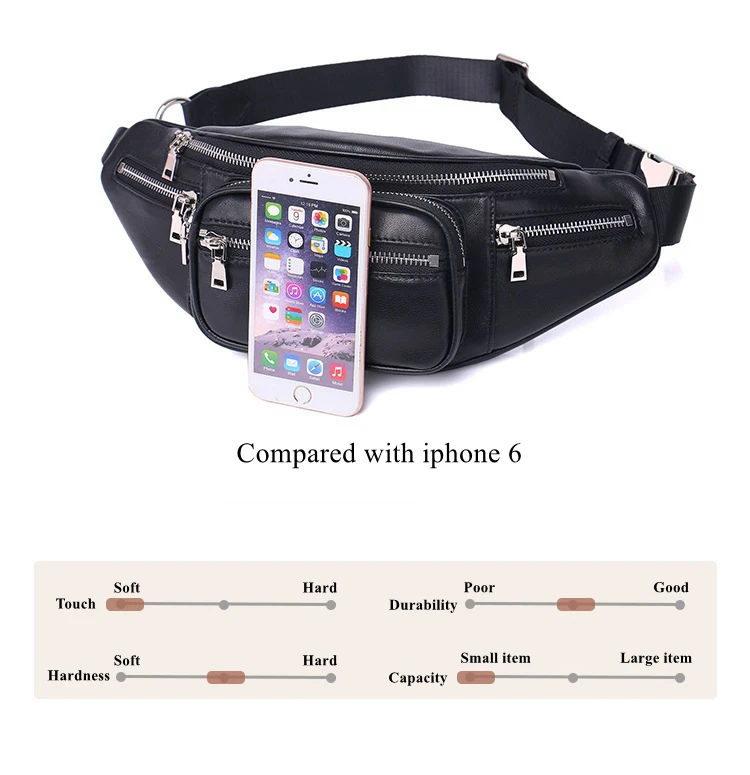 Beaumais Genuine Leather Waist Bag Women Waist Pack Waist Bag Funny Pack Belt Bag Women Men Chain Waist Bag For Phone DF0301 Beaumais Genuine Leather Waist Bag Women Waist Pack Waist Bag Funny Pack Belt Bag Women Men Chain Waist Bag For Phone DF0301