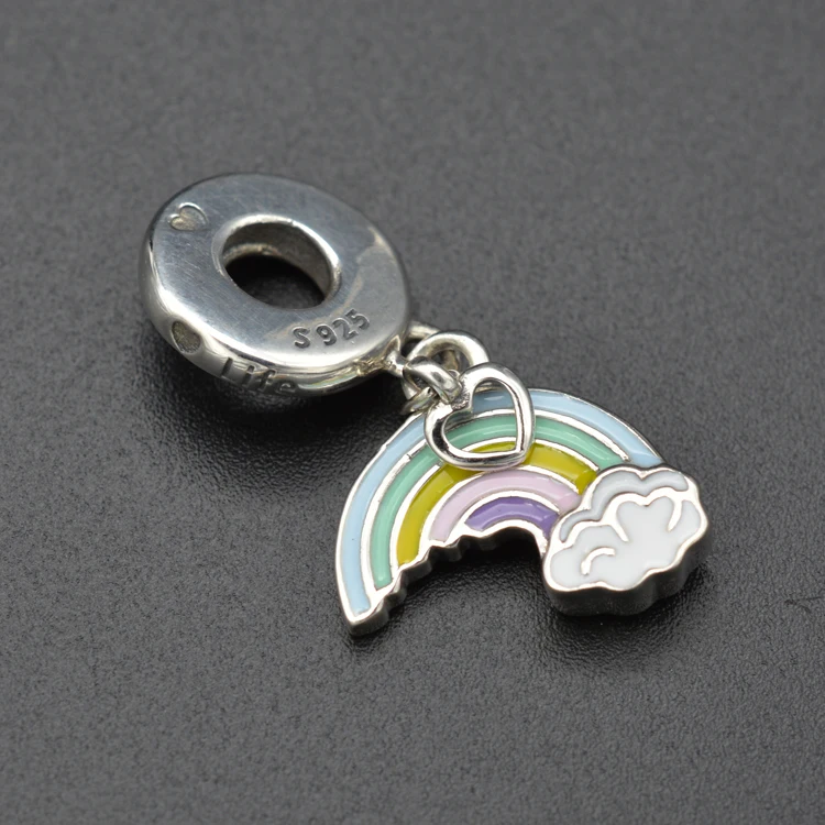Drop glue craft rainbow lucky pendant is acted the role of euramerican vogue popular silver bracelet fittings
Drop glue craft rainbow lucky pendant is acted the role of euramerican vogue popular silver bracelet fittings