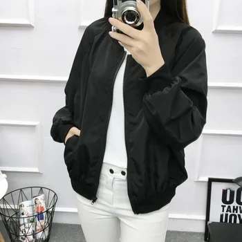 2019 Spring Bomber Jacket Women Men Tops couple Long Sleeve Basic Coat Casual Thin Outerwear Korean Hip hop Bomber Jacket
2019 Spring Bomber Jacket Women Men Tops couple Long Sleeve Basic Coat Casual Thin Outerwear Korean Hip hop Bomber Jacket