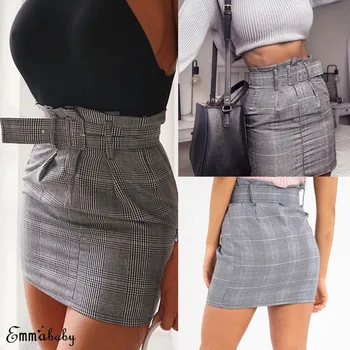 2019 Newest Fashion Sexy Women Summer Bodycon Plaid Short Mini Skirt Ladies Pencil Bandage Skirt Clubwear
2019 Newest Fashion Sexy Women Summer Bodycon Plaid Short Mini Skirt Ladies Pencil Bandage Skirt Clubwear