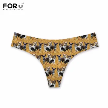 FORUDESIGNS Funny Girls Summer Thongs Cute Dog Chihuahua Printing Women Fitness Lingeries G-string Stylish Ultra-thin Panties
FORUDESIGNS Funny Girls Summer Thongs Cute Dog Chihuahua Printing Women Fitness Lingeries G-string Stylish Ultra-thin Panties