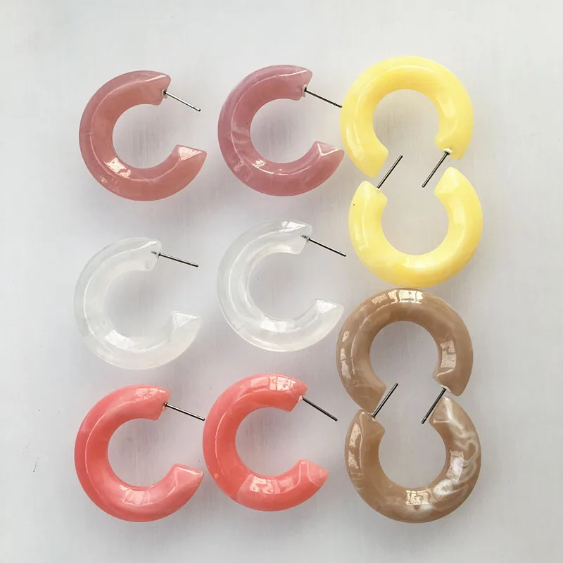 IGU Exclusive Wholesale Candy Colors Acrylic Resin Earrings 2019 Japanese Korean Women Summer Fashion Big Hoop Earrings 35mm
IGU Exclusive Wholesale Candy Colors Acrylic Resin Earrings 2019 Japanese Korean Women Summer Fashion Big Hoop Earrings 35mm