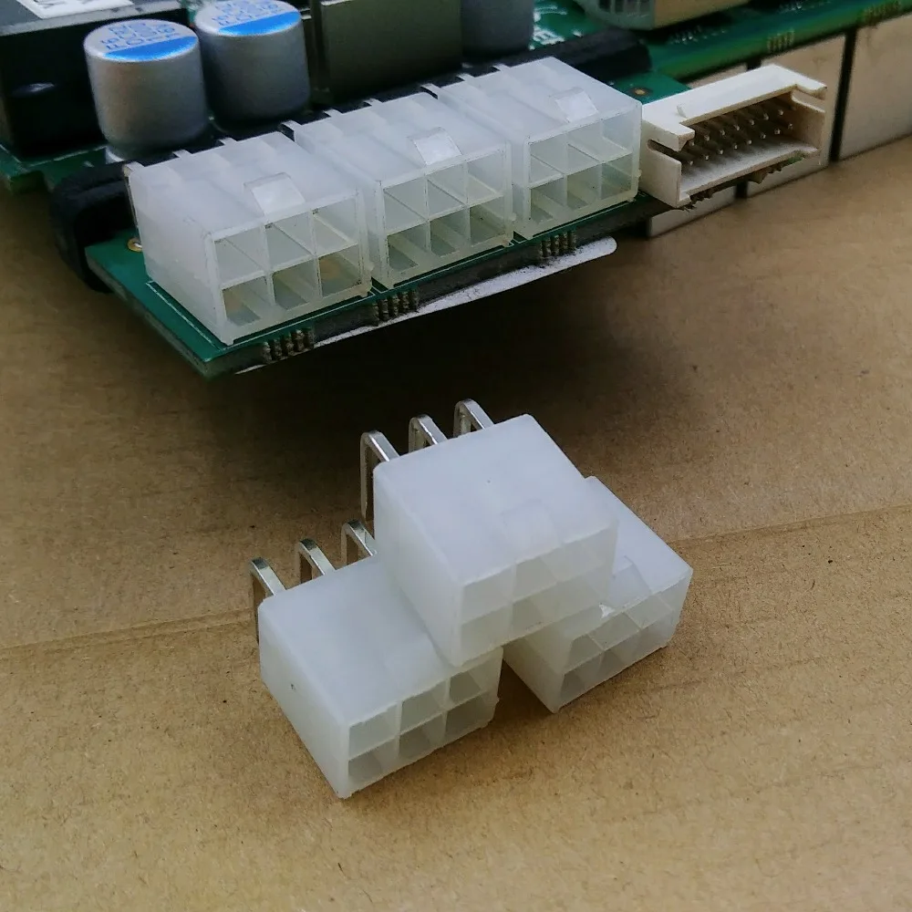50pcs 6-pin connector power connector right-angle through hole for miner antminer S9 l3 Z9 DR3 T9 D3 X3 Innosilicon A4 A9 baikal
50pcs 6-pin connector power connector right-angle through hole for miner antminer S9 l3 Z9 DR3 T9 D3 X3 Innosilicon A4 A9 baikal