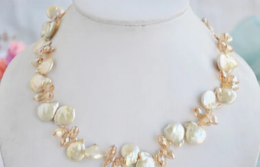 FREE SHIPPING>@@> N3148 16" 14mm champagne coin freshwater pearl faceted teardrop crystal necklace
FREE SHIPPING>@@> N3148 16" 14mm champagne coin freshwater pearl faceted teardrop crystal necklace