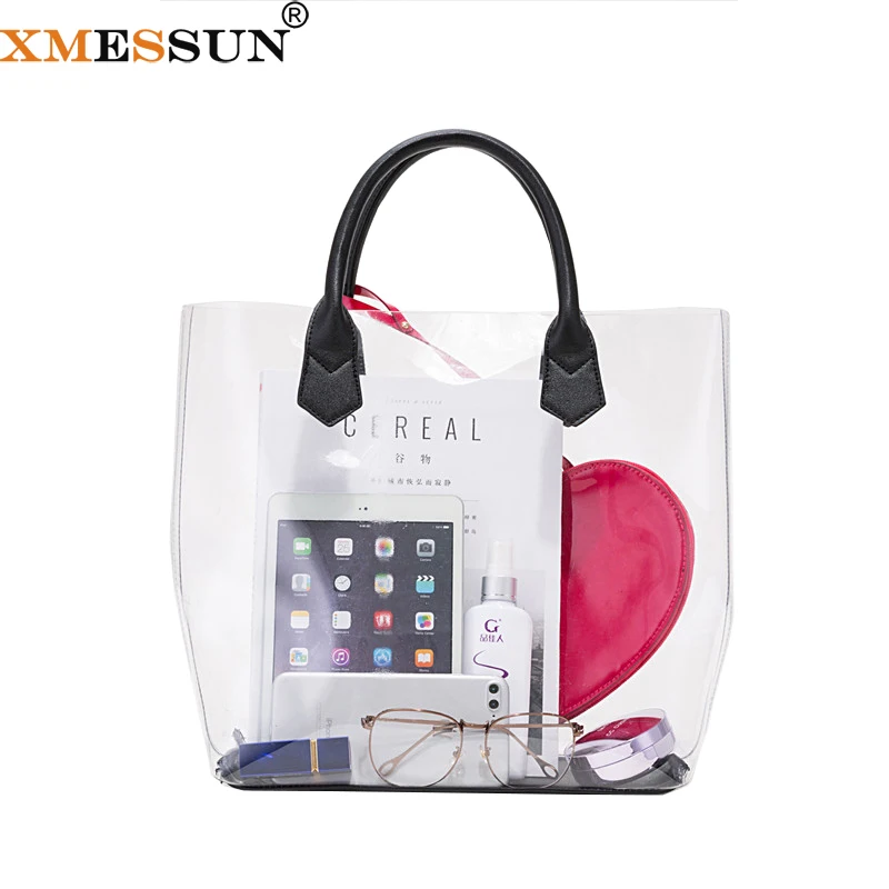 XMESSUN 2019 Women Composite Transparent Handbags Women Fashion Beach Travel Bags Summer Shoulder Bag Candy Clear Jelly Bag F230
XMESSUN 2019 Women Composite Transparent Handbags Women Fashion Beach Travel Bags Summer Shoulder Bag Candy Clear Jelly Bag F230