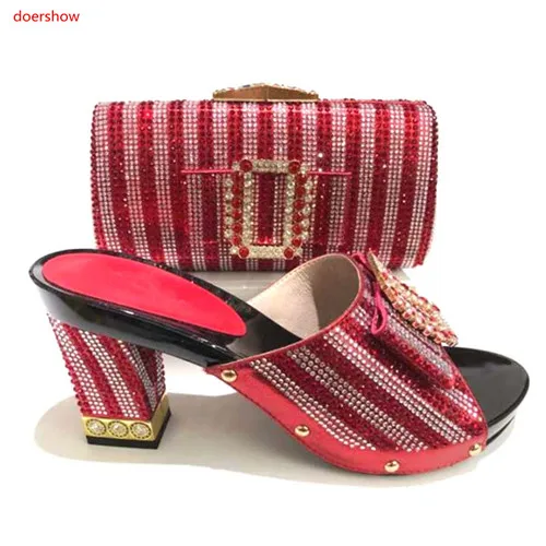 doershow Latest African Shoes And Matching Bags Set Italian Rhinestone Shoes And Bag Set for Party Nigerian Party Shoes HA1-8
doershow Latest African Shoes And Matching Bags Set Italian Rhinestone Shoes And Bag Set for Party Nigerian Party Shoes HA1-8