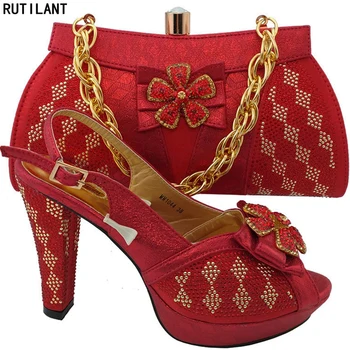 Ladies Italian Shoes and Bag Set Decorated with Rhinestone Nigerian Good Quality Shoes and Matching Bags Party Shoe and Bag Set
Ladies Italian Shoes and Bag Set Decorated with Rhinestone Nigerian Good Quality Shoes and Matching Bags Party Shoe and Bag Set
