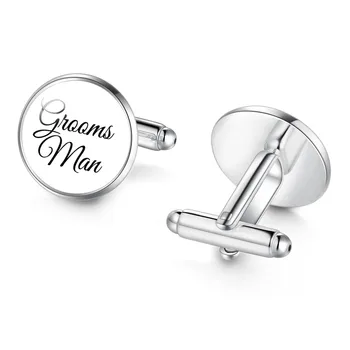 High Quanlity 1 Pair Groom Groomsmen Men Cuff Links I Loved Her First White Bottom Silver Plated Wedding Party Gifts For Men
High Quanlity 1 Pair Groom Groomsmen Men Cuff Links I Loved Her First White Bottom Silver Plated Wedding Party Gifts For Men