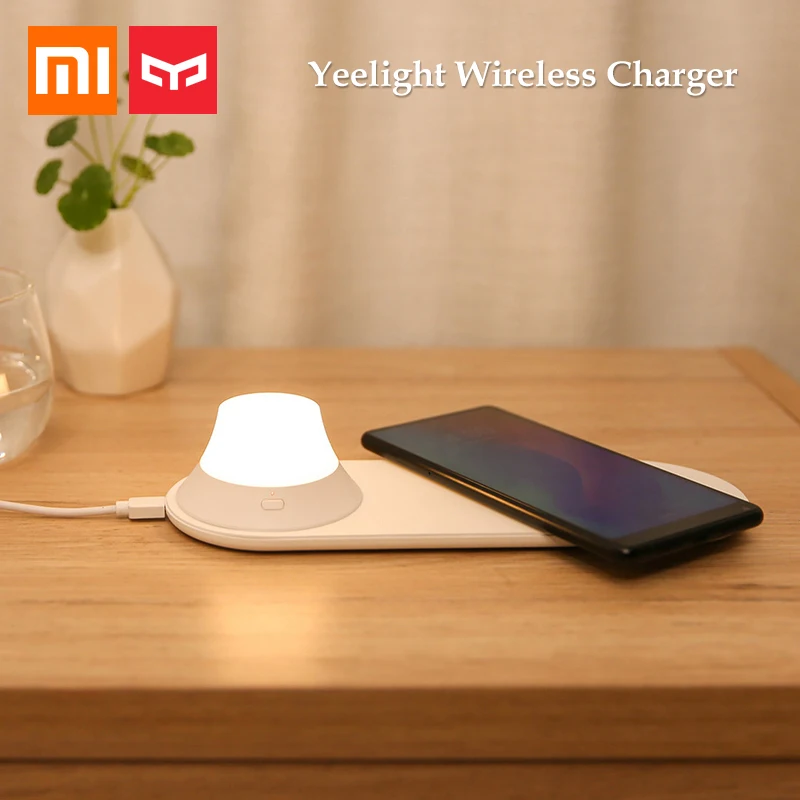 Xiaomi Yeelight Wireless Charger with LED Night Light Magnetic Attraction Fast Charging For iPhones Samsung Huawei Xiaomi phones
Xiaomi Yeelight Wireless Charger with LED Night Light Magnetic Attraction Fast Charging For iPhones Samsung Huawei Xiaomi phones