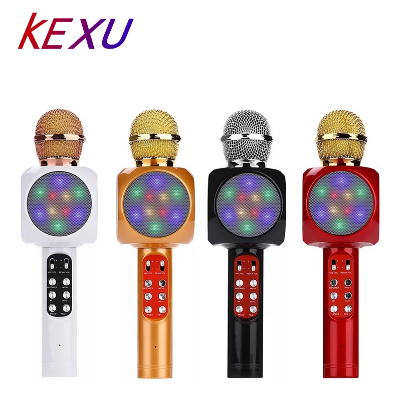 Top Wireless Bluetooth Ktv Speaker Mini Home Mic Microphone Fashion Flash Led Light Handheld Microphone For Mobile Phone Music
Top Wireless Bluetooth Ktv Speaker Mini Home Mic Microphone Fashion Flash Led Light Handheld Microphone For Mobile Phone Music