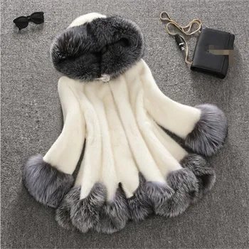 Plus Size XS-7XL Women's New Faux Fur Coat With Hood Cuellos Pelo Zorro Mid-Length High-Grade Luxury Faux Fur Coat
Plus Size XS-7XL Women's New Faux Fur Coat With Hood Cuellos Pelo Zorro Mid-Length High-Grade Luxury Faux Fur Coat