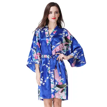 Women Sleepwear Silk Kimono Robe Night Robe Bathrobe For Ladies Home Wear Pajamas Plus Size Nightdress 2019 New
Women Sleepwear Silk Kimono Robe Night Robe Bathrobe For Ladies Home Wear Pajamas Plus Size Nightdress 2019 New