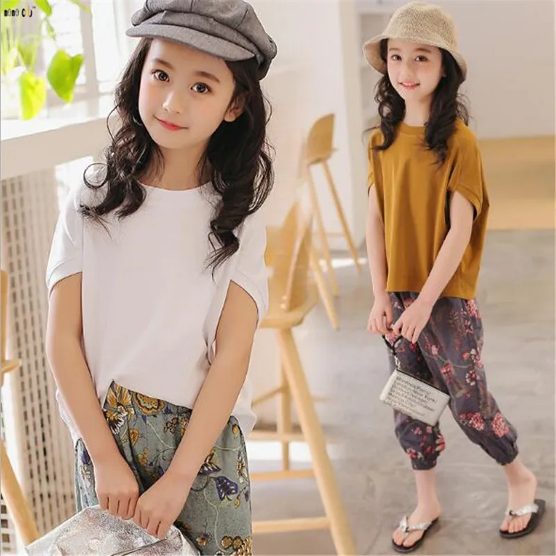 Summer Girls Clothing Sets T Shirt & Pants Print Batwing Sleeve Cotton Children Outfits Kids Clothes 5 6 7 8 9 10 11 12 Years
Summer Girls Clothing Sets T Shirt & Pants Print Batwing Sleeve Cotton Children Outfits Kids Clothes 5 6 7 8 9 10 11 12 Years
