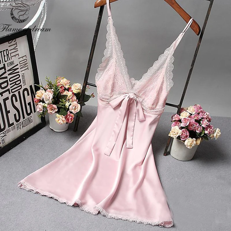 Sleepwear Satin Nightgown M-XL weight 40-60kg Chemise De Nuit Night Dress Silk Nightgowns Satin Dress 936
Sleepwear Satin Nightgown M-XL weight 40-60kg Chemise De Nuit Night Dress Silk Nightgowns Satin Dress 936