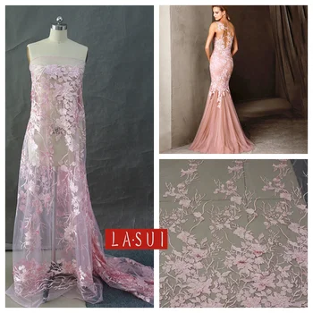 LASUI pink 3D flowers soft lace fabric, wedding dress clothing accessories prom dresses Personal style homemade DIY X0187
LASUI pink 3D flowers soft lace fabric, wedding dress clothing accessories prom dresses Personal style homemade DIY X0187