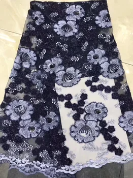 7 coors beautiful African tulle lace fabric navy blue French lace fabric with sequins and embroidery for party dress FZZ280
7 coors beautiful African tulle lace fabric navy blue French lace fabric with sequins and embroidery for party dress FZZ280