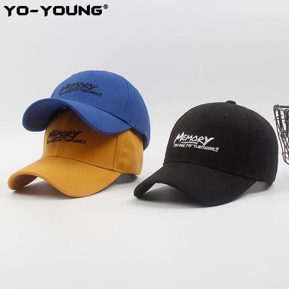 Yo-Young Men Baseball Cap Unisex Cotton High Quality Solid Baseball Caps Letters Embroidery Memory You're My Sunshine Adjustable
Yo-Young Men Baseball Cap Unisex Cotton High Quality Solid Baseball Caps Letters Embroidery Memory You're My Sunshine Adjustable