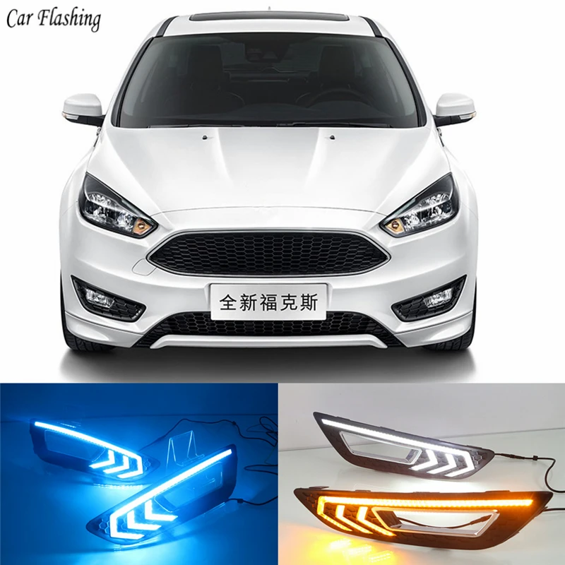 For Ford Focus 3 mk3 2015 2016 2017 2018 Turn signal and dimming style Relay LED DRL daytime running light with fog lamp hole
For Ford Focus 3 mk3 2015 2016 2017 2018 Turn signal and dimming style Relay LED DRL daytime running light with fog lamp hole