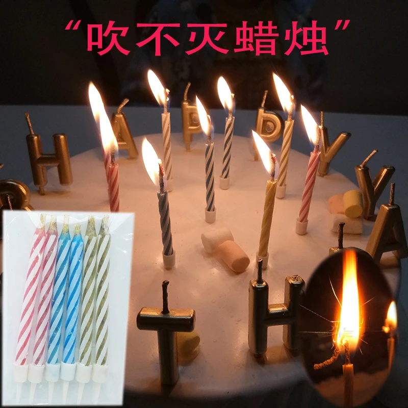 (Bag) 6 Pack Blowing Indestructible Candles Fuming Candles Whole People Magic Little Sparks Party Birthday Spoof Children
(Bag) 6 Pack Blowing Indestructible Candles Fuming Candles Whole People Magic Little Sparks Party Birthday Spoof Children