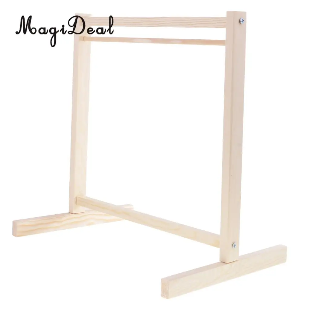 MagiDeal 1Set 1/6 Scale BJD Wooden Garment Rack Clothes Organizer for Dollfie Doll Dollhouse Furniture Accessories Decor 30x30cm