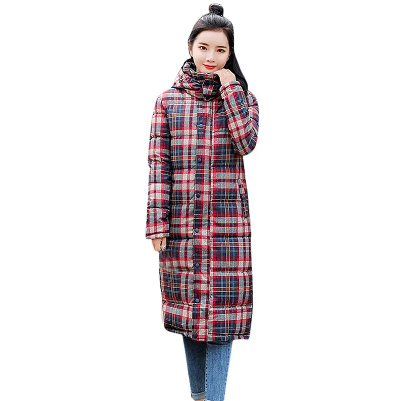 New Fashion Women outerwear plaid hooded cotton-padded pocket long coat lady retro jacket loose female winter autumn plus size
New Fashion Women outerwear plaid hooded cotton-padded pocket long coat lady retro jacket loose female winter autumn plus size
