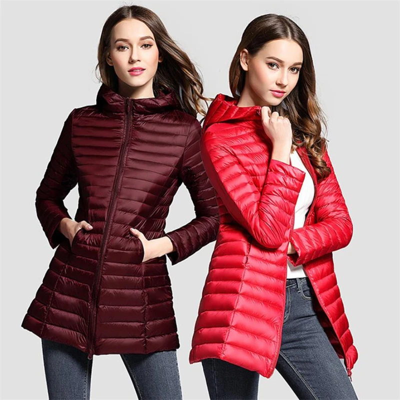 6XL 7XL Winter Women's Long Down Jacket Ladies Warm Parkas Coat Ultra Light Casual Slim Hooded White Duck Down Jacket Outwear
6XL 7XL Winter Women's Long Down Jacket Ladies Warm Parkas Coat Ultra Light Casual Slim Hooded White Duck Down Jacket Outwear