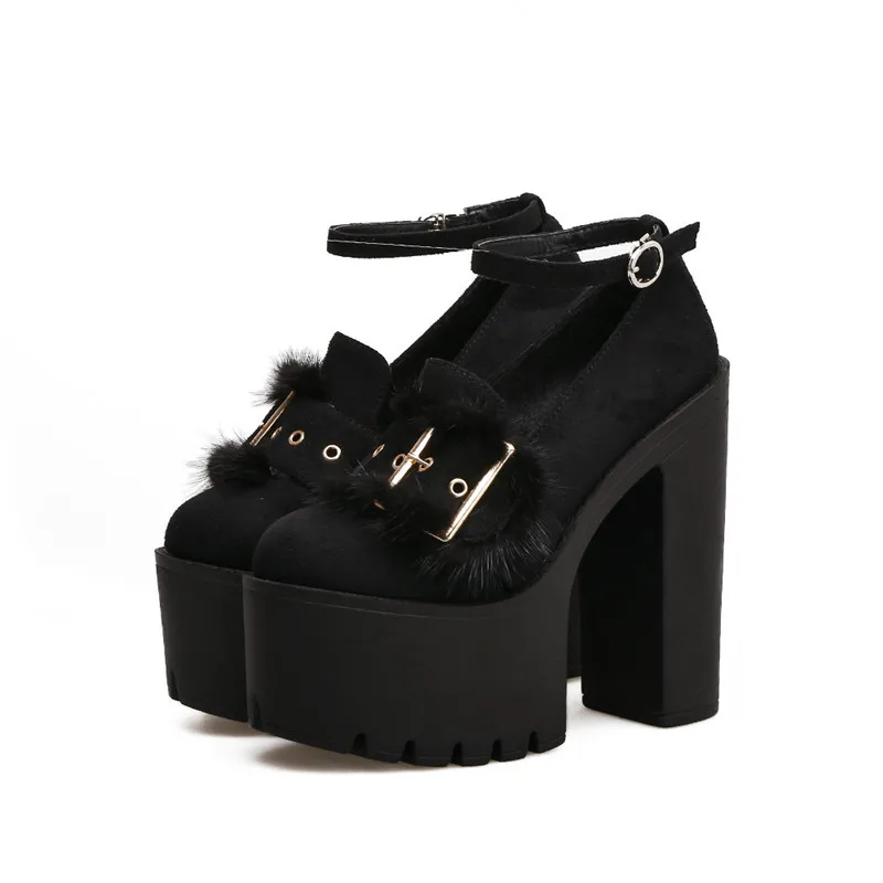 YMECHIC Sexy Autumn Platform Ankle Pumps 2019 Buckle Strap Ladies High Heel Shoes Round Toe New Brand Women Shoes Drop Shipping
YMECHIC Sexy Autumn Platform Ankle Pumps 2019 Buckle Strap Ladies High Heel Shoes Round Toe New Brand Women Shoes Drop Shipping