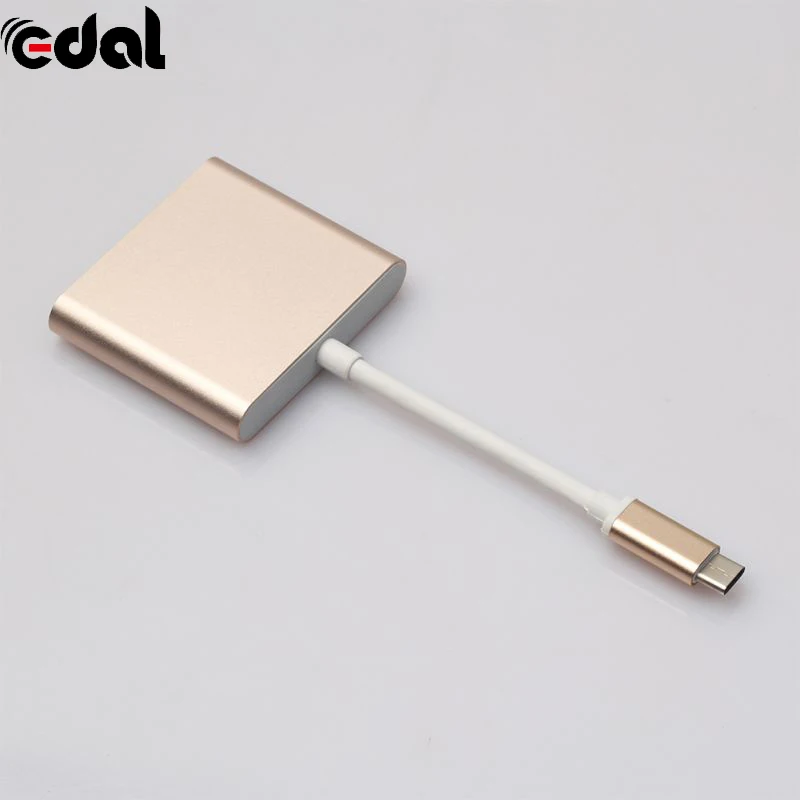 15CM Type-C 3.1 Male to USB3.0/ HDMI/ Type C Female Charger Adapter for Macbook Golden Silver Color
15CM Type-C 3.1 Male to USB3.0/ HDMI/ Type C Female Charger Adapter for Macbook Golden Silver Color