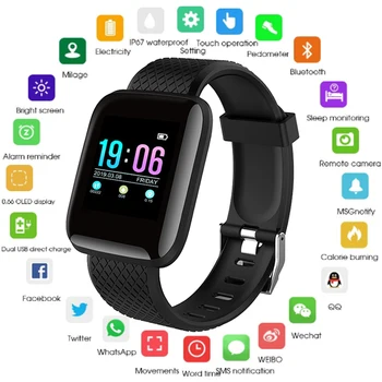 Activity Tracker Smart Bracelet Color Screen Blood Pressure Fitness Tracker Heart Rate Monitor Smart Band Sport for Android IOS
Activity Tracker Smart Bracelet Color Screen Blood Pressure Fitness Tracker Heart Rate Monitor Smart Band Sport for Android IOS