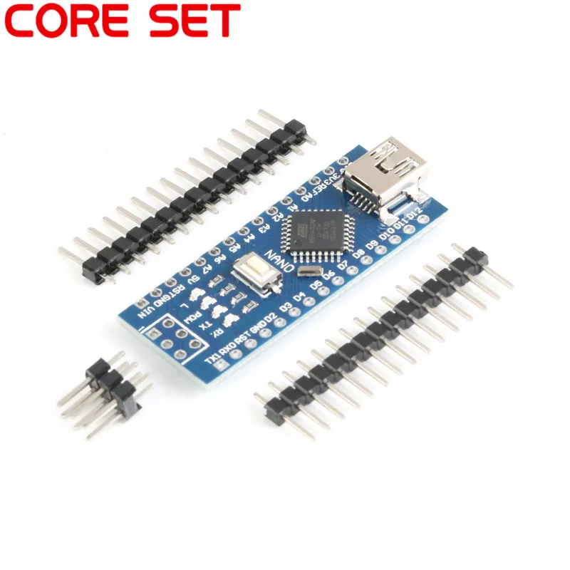Nano V3.0 Mini USB Development Board Nano Controller Board ATmega328P CH340G USB to TTL NANO 3.0 for Arduino with USB Cable
Nano V3.0 Mini USB Development Board Nano Controller Board ATmega328P CH340G USB to TTL NANO 3.0 for Arduino with USB Cable