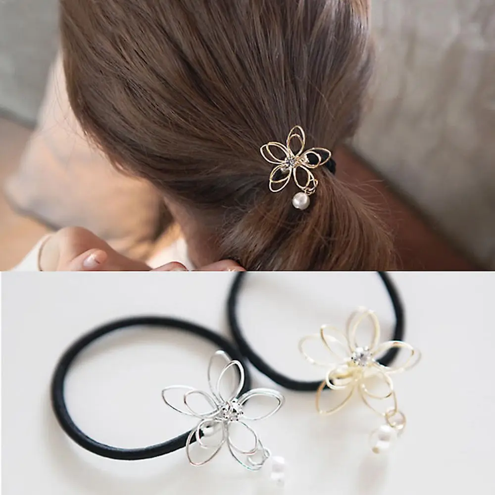 Fashion Lady Girl Pearl Wire Flower Elastic Rubber Ponytail Holder Scrunchy Rubber Band Women Headband Hair Accessory
Fashion Lady Girl Pearl Wire Flower Elastic Rubber Ponytail Holder Scrunchy Rubber Band Women Headband Hair Accessory