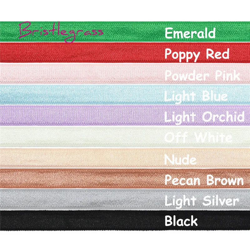BRISTLEGRASS Wholesale 50 Yard 3/8" 10mm Solid Shiny Non-Foldover Elastic Spandex Band Bra Strap Headband Dress Lace Trim Sewing
BRISTLEGRASS Wholesale 50 Yard 3/8" 10mm Solid Shiny Non-Foldover Elastic Spandex Band Bra Strap Headband Dress Lace Trim Sewing