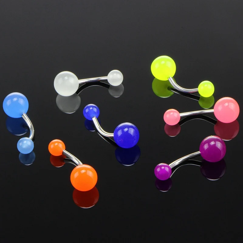1 Piece Europe And The United States 7 Color Luminous Belly Button Nail Acrylic Belly Button Stainless Steel Belly Button
1 Piece Europe And The United States 7 Color Luminous Belly Button Nail Acrylic Belly Button Stainless Steel Belly Button