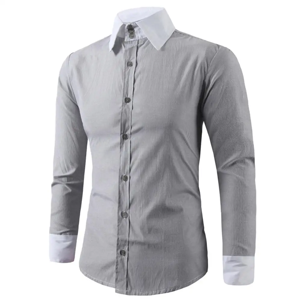 2019 New Men Fashion Casual Long Sleeved solid shirt Slim Fit Male Social Business Dress Shirt Men Clothing Soft Comfortable
2019 New Men Fashion Casual Long Sleeved solid shirt Slim Fit Male Social Business Dress Shirt Men Clothing Soft Comfortable