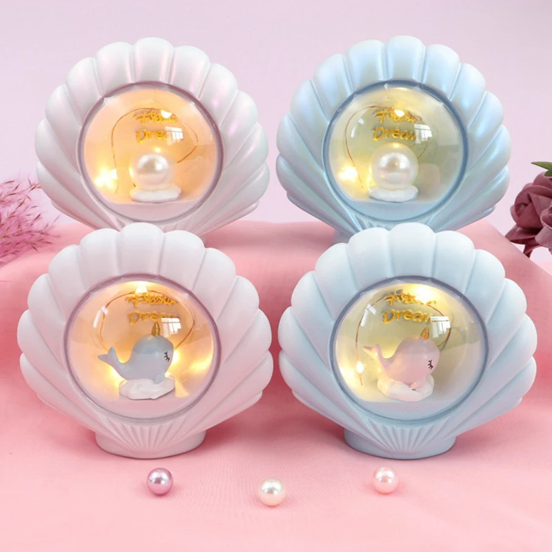 LED Night Lamp Resin Cartoon Sea Shell Night Light Kids Bedroom Decor Xmas Souvenir Gift With Pearl ночник детский светильник
LED Night Lamp Resin Cartoon Sea Shell Night Light Kids Bedroom Decor Xmas Souvenir Gift With Pearl ночник детский светильник
