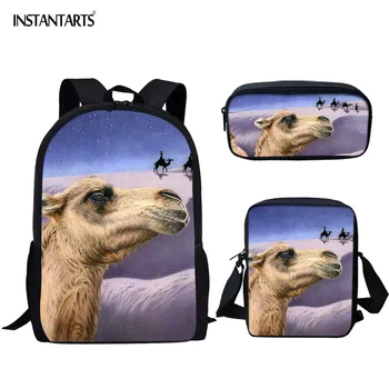 INSTANTARTS Wilderness Camel Printing Kids 3PCS School Bags with Pencil Bag Casual Boys Girls Big Stachel Back to School Mochila
INSTANTARTS Wilderness Camel Printing Kids 3PCS School Bags with Pencil Bag Casual Boys Girls Big Stachel Back to School Mochila