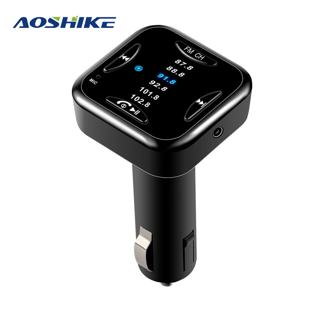AOSHIKE charger in the car FM Transmitter Bluetooth Car Kit Car Bluetooth Audio Tranmisor 3.1A Dual USB Car Charge TV Modulator
AOSHIKE charger in the car FM Transmitter Bluetooth Car Kit Car Bluetooth Audio Tranmisor 3.1A Dual USB Car Charge TV Modulator