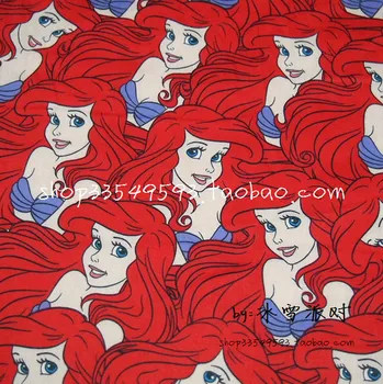 Cartoon Mermaid Princess cotton Fabric Child Girl Clothes/Diy Handmade Craft Bedding Home Cloth 140*50cm
Cartoon Mermaid Princess cotton Fabric Child Girl Clothes/Diy Handmade Craft Bedding Home Cloth 140*50cm